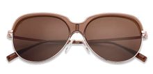 Load image into Gallery viewer, Gold Round Full Rim Extra Wide Unisex Sunglasses by Vincent Chase-146148
