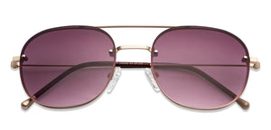 Gold Square Full Rim Women Sunglasses by Vincent Chase-146163