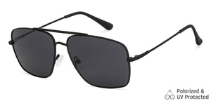 Black Aviator Full Rim Extra Wide Unisex Sunglasses by Vincent Chase Polarized-146192