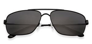 Black Aviator Full Rim Extra Wide Unisex Sunglasses by Vincent Chase Polarized-146192