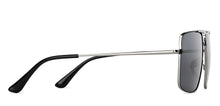 Load image into Gallery viewer, Gunmetal Square Full Rim Narrow Unisex Sunglasses by Vincent Chase Polarized-146393