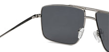 Load image into Gallery viewer, Gunmetal Square Full Rim Narrow Unisex Sunglasses by Vincent Chase Polarized-146393