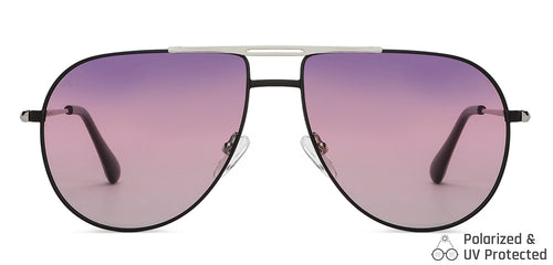 Silver Aviator Full Rim Narrow Unisex Sunglasses by Vincent Chase Polarized-146397