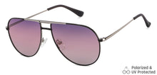 Load image into Gallery viewer, Silver Aviator Full Rim Narrow Unisex Sunglasses by Vincent Chase Polarized-146397