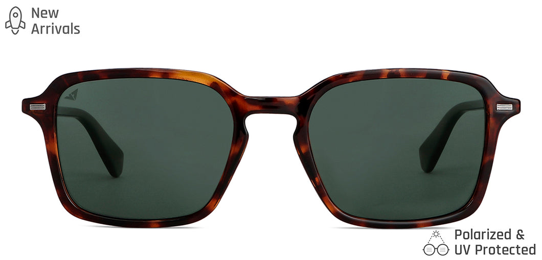 Brown Wayfarer Full Rim Unisex Sunglasses by Vincent Chase Polarized-146905