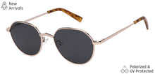 Load image into Gallery viewer, Yellow Round Full Rim Wide Unisex Sunglasses by Vincent Chase Polarized-146909