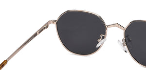 Yellow Round Full Rim Wide Unisex Sunglasses by Vincent Chase Polarized-146909