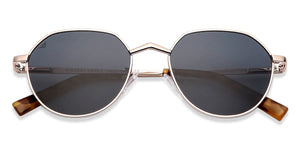 Yellow Round Full Rim Wide Unisex Sunglasses by Vincent Chase Polarized-146909