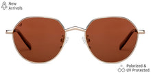 Load image into Gallery viewer, Yellow Round Full Rim Wide Unisex Sunglasses by Vincent Chase Polarized-146910