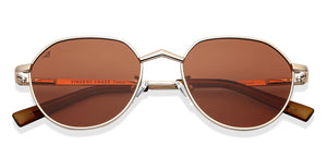 Yellow Round Full Rim Wide Unisex Sunglasses by Vincent Chase Polarized-146910