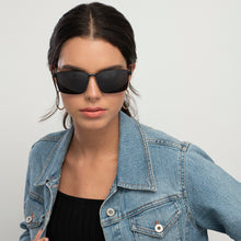 Load image into Gallery viewer, Black Rectangle Full Rim Unisex Sunglasses by Vincent Chase Polarized-148023