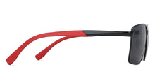 Load image into Gallery viewer, Black Rectangle Full Rim Unisex Sunglasses by Vincent Chase Polarized-148023