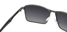 Load image into Gallery viewer, Gunmetal Rectangle Full Rim Unisex Sunglasses by Vincent Chase Polarized-148024