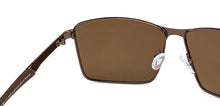 Load image into Gallery viewer, Brown Rectangle Full Rim Unisex Sunglasses by Vincent Chase Polarized-148025
