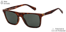Load image into Gallery viewer, Brown Wayfarer Full Rim Extra Wide Unisex Sunglasses by Vincent Chase Polarized-148033