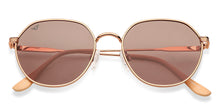 Load image into Gallery viewer, Gold Round Full Rim Medium Unisex Sunglasses by Vincent Chase Polarized-148048