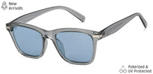 Load image into Gallery viewer, Grey Wayfarer Full Rim Extra Wide Unisex Sunglasses by Vincent Chase Polarized-148063