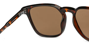 Brown Wayfarer Full Rim Extra Wide Unisex Sunglasses by Vincent Chase Polarized-148064