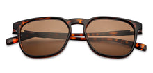 Load image into Gallery viewer, Brown Wayfarer Full Rim Extra Wide Unisex Sunglasses by Vincent Chase Polarized-148064