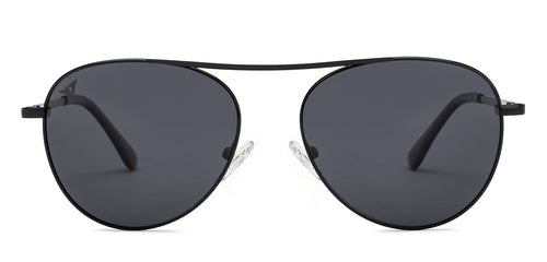 Black Aviator Full Rim Unisex Sunglasses by Vincent Chase Polarized-208624