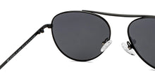 Load image into Gallery viewer, Black Aviator Full Rim Unisex Sunglasses by Vincent Chase Polarized-208624