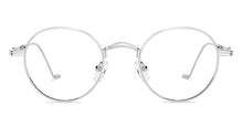 Load image into Gallery viewer, Silver Round Full Rim Unisex Eyeglasses by Vincent Chase-148561