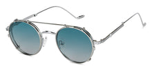 Load image into Gallery viewer, Silver Round Full Rim Unisex Eyeglasses by Vincent Chase-148561