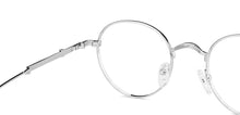 Load image into Gallery viewer, Silver Round Full Rim Unisex Eyeglasses by Vincent Chase-148561