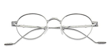 Load image into Gallery viewer, Silver Round Full Rim Unisex Eyeglasses by Vincent Chase-148561