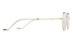 Gold Round Full Rim Unisex Eyeglasses by Vincent Chase-148563
