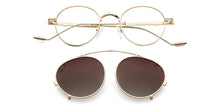 Load image into Gallery viewer, Gold Round Full Rim Unisex Eyeglasses by Vincent Chase-148563