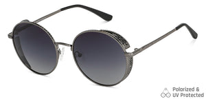 Grey Round Full Rim Unisex Sunglasses by Vincent Chase Polarized-148564
