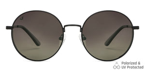 Black Round Full Rim Unisex Sunglasses by Vincent Chase Polarized-148567