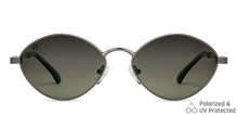 Load image into Gallery viewer, Grey Round Full Rim Unisex Sunglasses by Vincent Chase Polarized-148569
