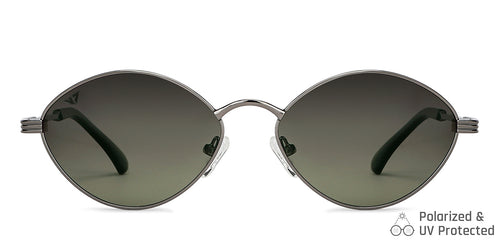 Grey Round Full Rim Unisex Sunglasses by Vincent Chase Polarized-148569