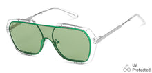 Load image into Gallery viewer, Green Square Full Rim Unisex Sunglasses by Vincent Chase-148575
