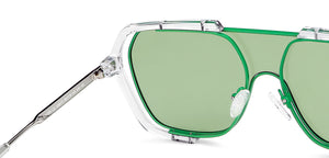 Green Square Full Rim Unisex Sunglasses by Vincent Chase-148575