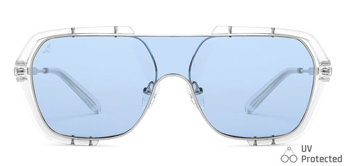 Silver Square Full Rim Unisex Sunglasses by Vincent Chase-148576