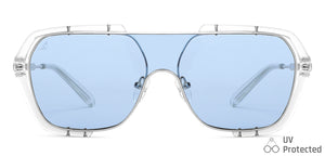 Silver Square Full Rim Unisex Sunglasses by Vincent Chase-148576