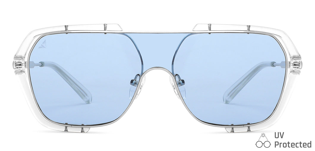 Silver Square Full Rim Unisex Sunglasses by Vincent Chase-148576