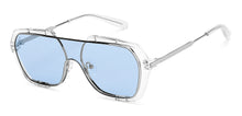 Load image into Gallery viewer, Silver Square Full Rim Unisex Sunglasses by Vincent Chase-148576