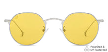 Load image into Gallery viewer, Silver Round Full Rim Unisex Sunglasses by Vincent Chase Polarized-148580