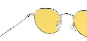 Silver Round Full Rim Unisex Sunglasses by Vincent Chase Polarized-148580