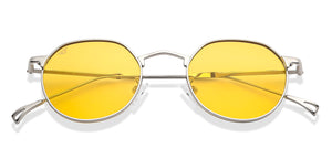 Silver Round Full Rim Unisex Sunglasses by Vincent Chase Polarized-148580