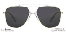 Load image into Gallery viewer, Gold Aviator Full Rim Unisex Sunglasses by Vincent Chase Polarized-148582