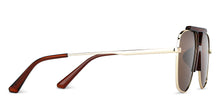 Load image into Gallery viewer, Gold Aviator Full Rim Unisex Sunglasses by Vincent Chase Polarized-148584
