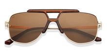Load image into Gallery viewer, Gold Aviator Full Rim Unisex Sunglasses by Vincent Chase Polarized-148584