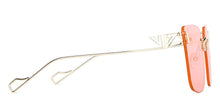Load image into Gallery viewer, Gold Square Rimless Unisex Sunglasses by Vincent Chase-148586