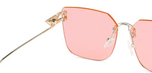 Load image into Gallery viewer, Gold Square Rimless Unisex Sunglasses by Vincent Chase-148586