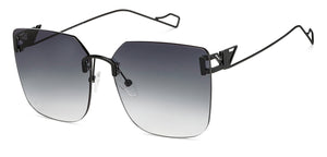 Black Square Rimless Unisex Sunglasses by Vincent Chase-148588